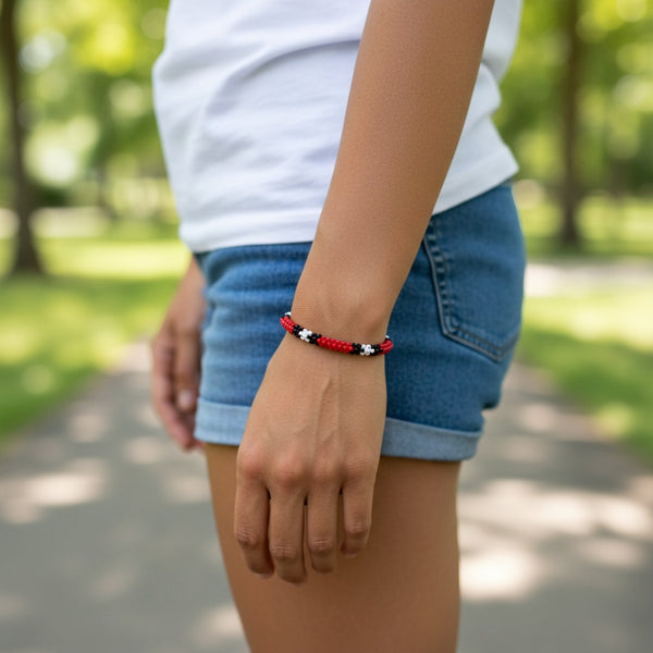 Pulseira Kamayurá – Arte Ancestral em Miçangas