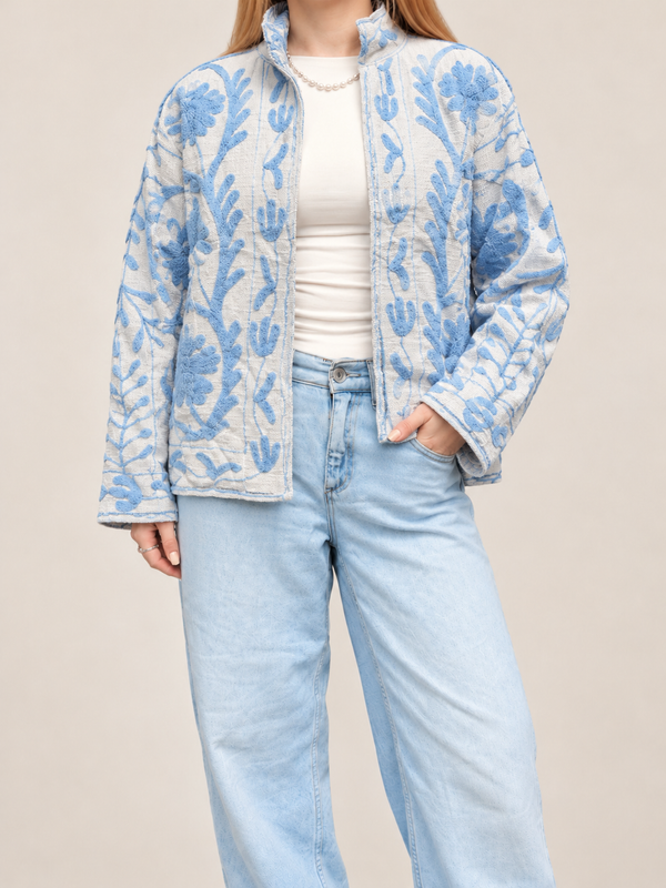 Jaqueta Indiana Bordada Cotton P/M