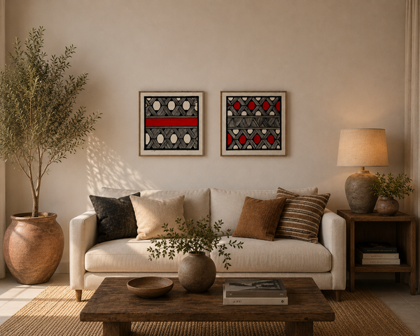 Pintura Indígena Waxamani Mehinako Xingu - 30x30