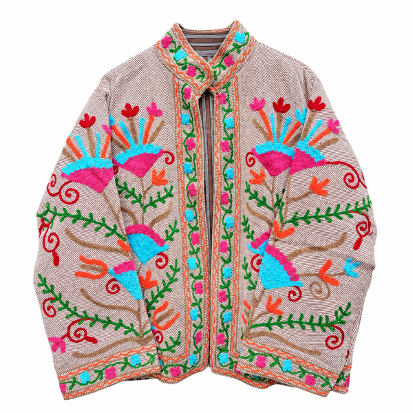 Jaqueta Indiana Bordada Cotton M/G