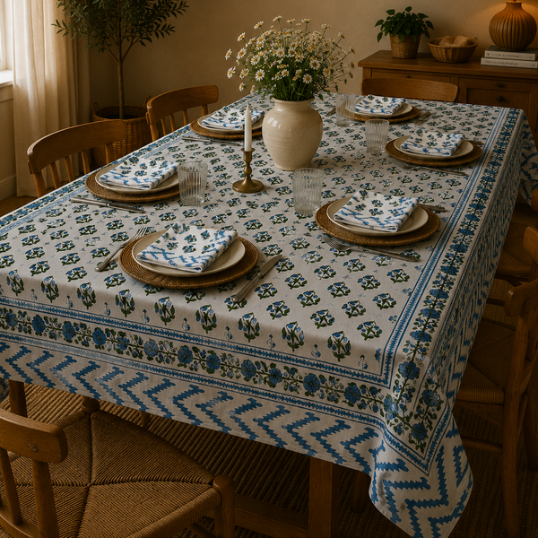 Kit Mesa Posta Indiana HandBlock Printed