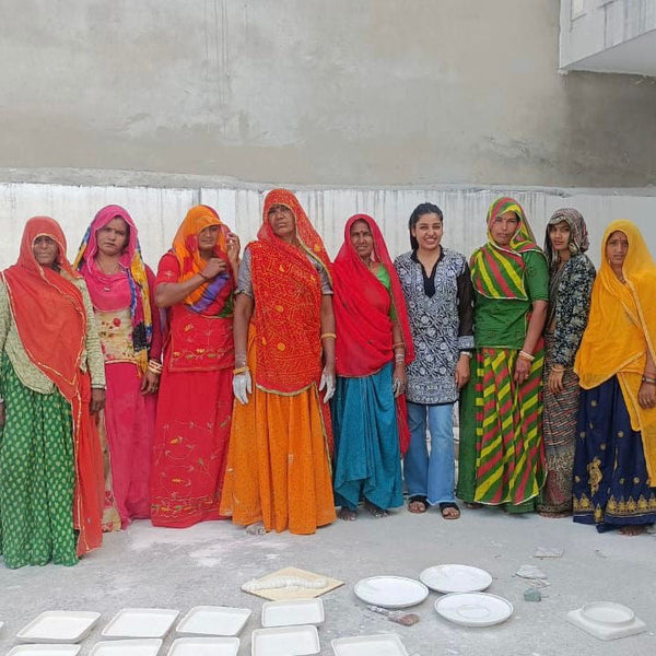 Garrafa Decorativa Cerâmica Azul de Jaipur