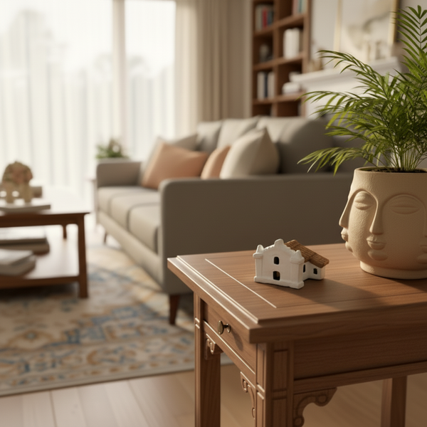 Mini Igreja de Trancoso em Cerâmica   - Artesão Leno