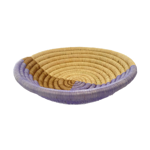 Cesta de Sisal Ruanda -  Geo Pastel Roxa