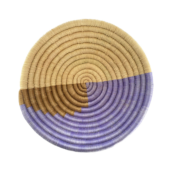 Cesta de Sisal Ruanda -  Geo Pastel Roxa