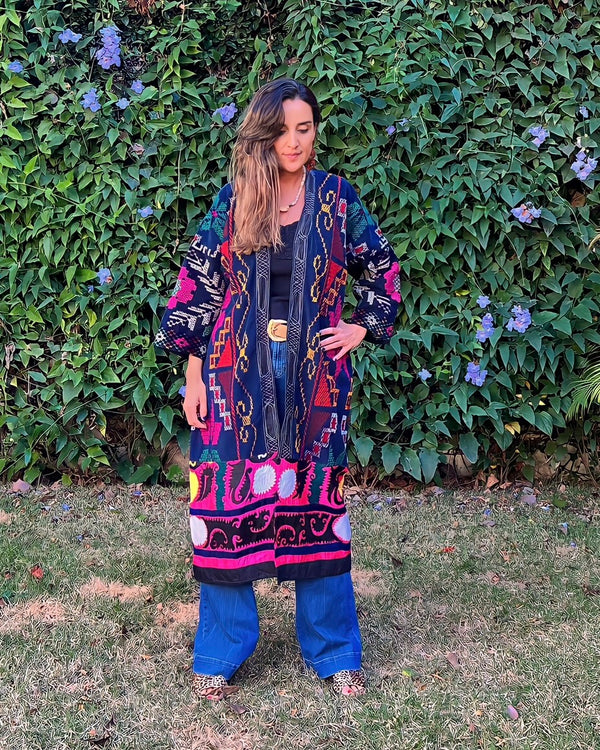 Kimono Bordado Suzani- Uzbequistão