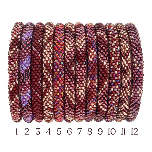 Pulseira Roll-On - Bordô