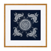 Pintura Batik Chinesa com Moldura