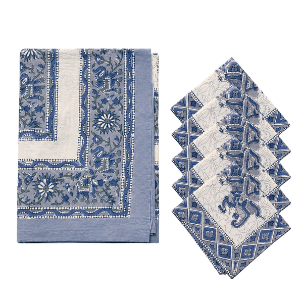 Kit Mesa Posta Indiana HandBlock Printed