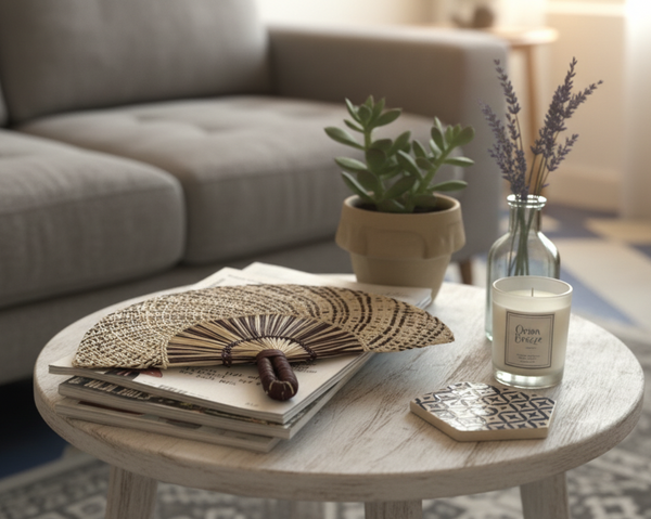 Leque Colombiano de Fibra Natural