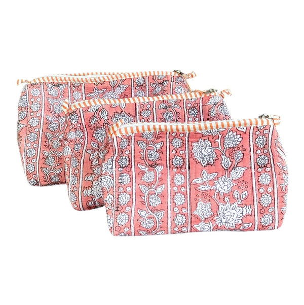 Nécessaire Indiana Kantha Quilt  - Kit com 3