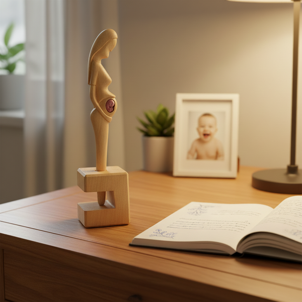 Caneta Escultura Mulher Grávida - Mestre Elias José
