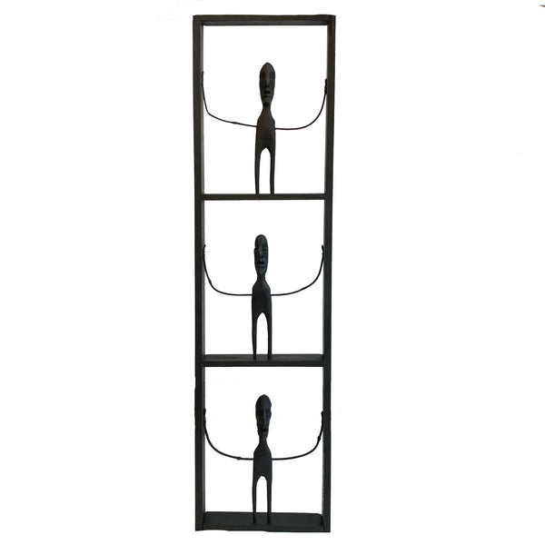 Quadro Racho 3 bonecos-Vertical