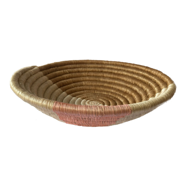 Cesta de Sisal Ruanda -  Geo Pastel Rose