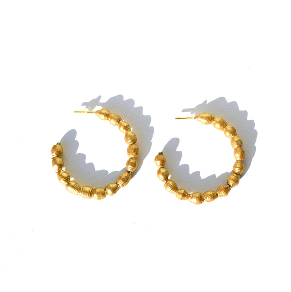 Brinco Dourado - Sol Hoops Gold