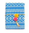 Caderno Indiano Reciclado com Pom Pom Tassel