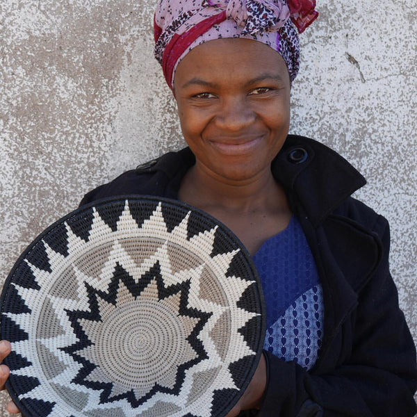 Cesta de Sisal Africana G