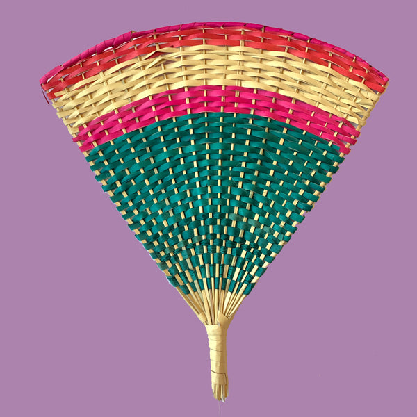 Leque Decorativo Mexicano Meia Lua P