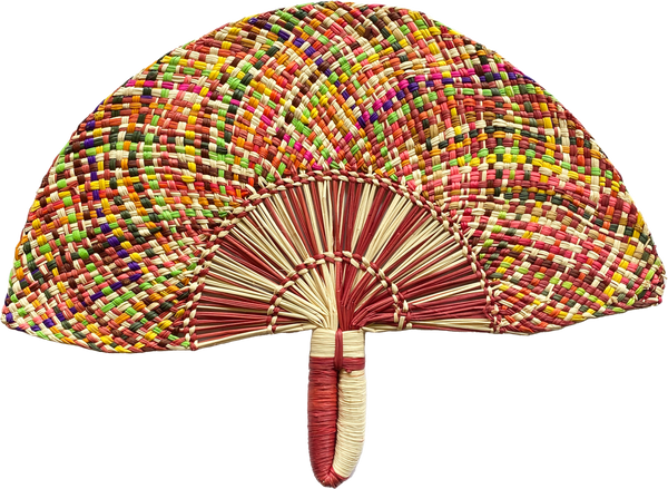 Leque Decorativo Colombiano de Fibra Natural