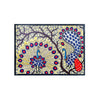 Pintura Indiana Madhubani - Casal de Pavões