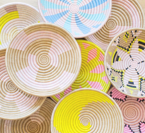 Cesta de Sisal Ruanda - Espiral