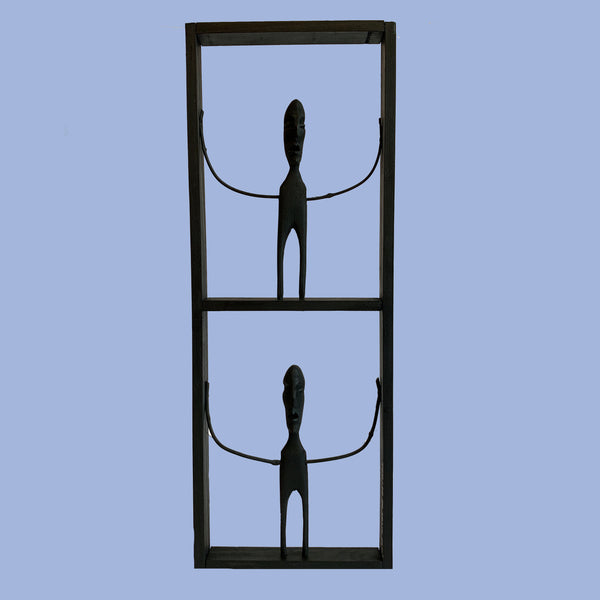 Quadro Racho com 2 Bonecos