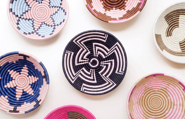Cesta de Sisal Ruanda - Zebra