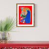 Pintura Indiana Gond - Urso Colorido
