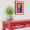 Pintura Indiana Gond - Urso Colorido