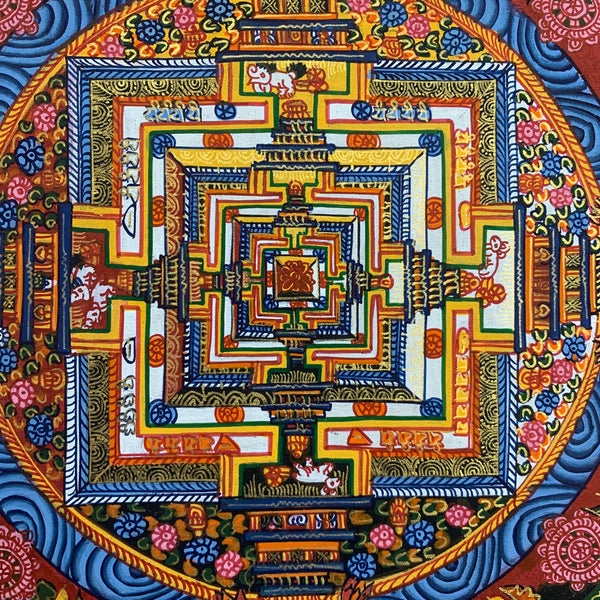 Pintura Thanka Mandala Kalachakra