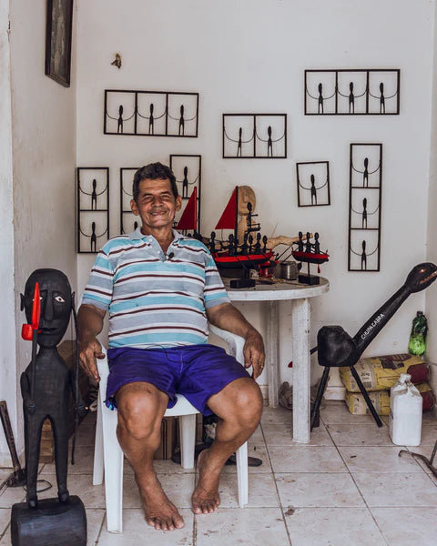 Quadro Racho com 2 Bonecos