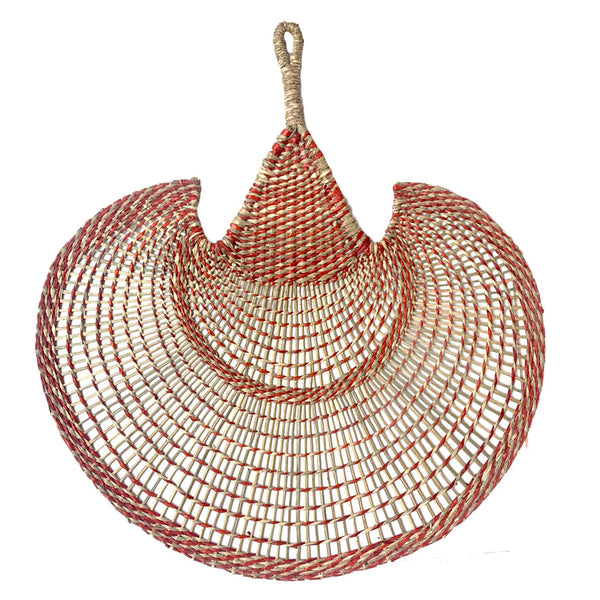 Leque Decorativo de Parede Vietnã - Vermelho
