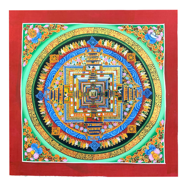 Pintura Thanka Mandala Kalachakra