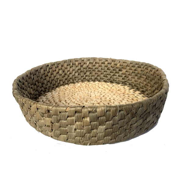 Cesta Decorativa de Palha de Milho M