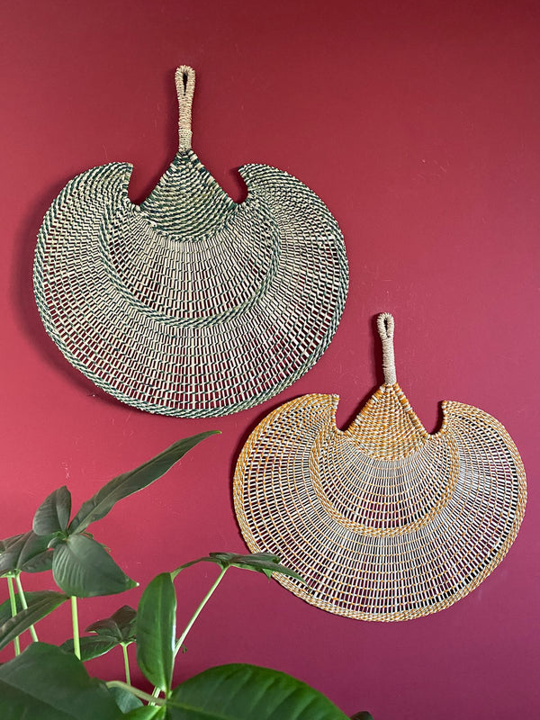 Leque Decorativo de Parede Vietnã - Vermelho