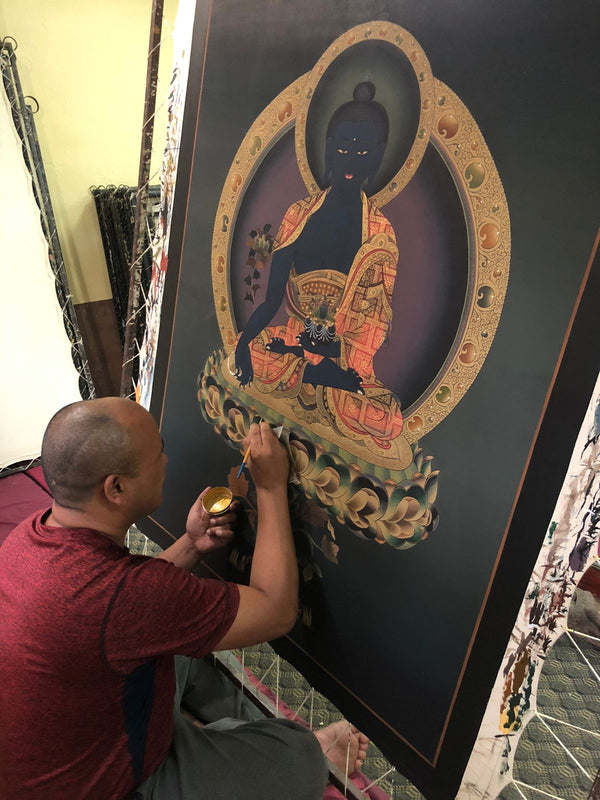 Pintura Thanka Mandala Kalachakra