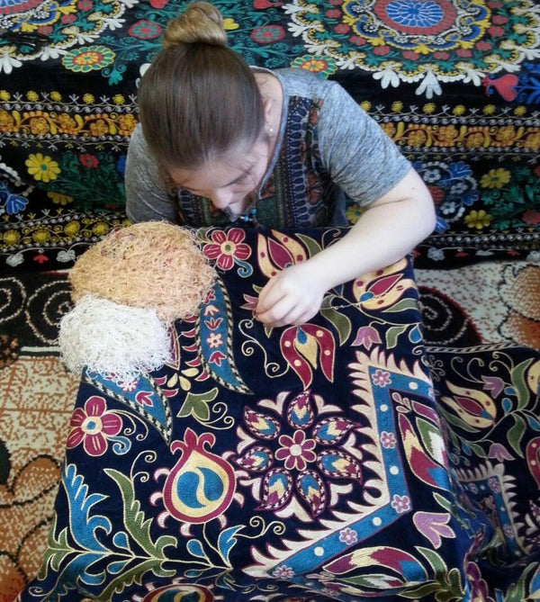 Kimono Ikat Preto- Uzbequistão