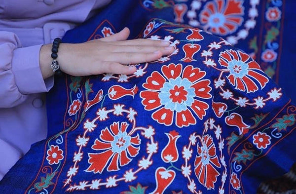Kimono Ikat Preto- Uzbequistão
