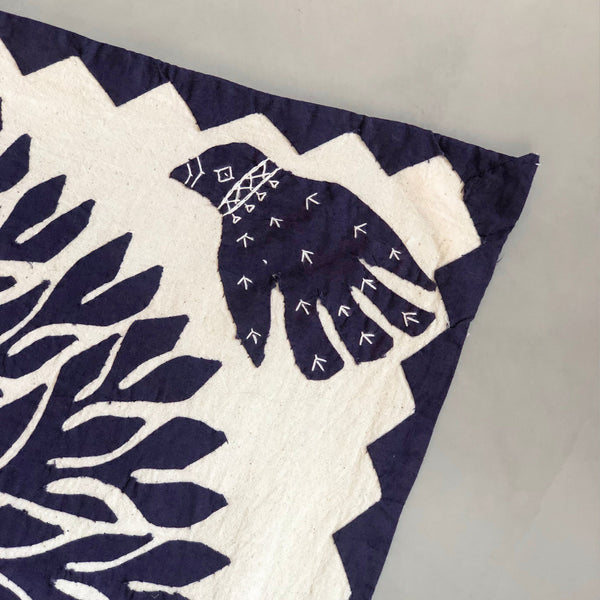 Tecido Indiano Árvore da Vida Azul - G