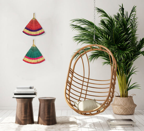 Leque Decorativo Mexicano Meia Lua P