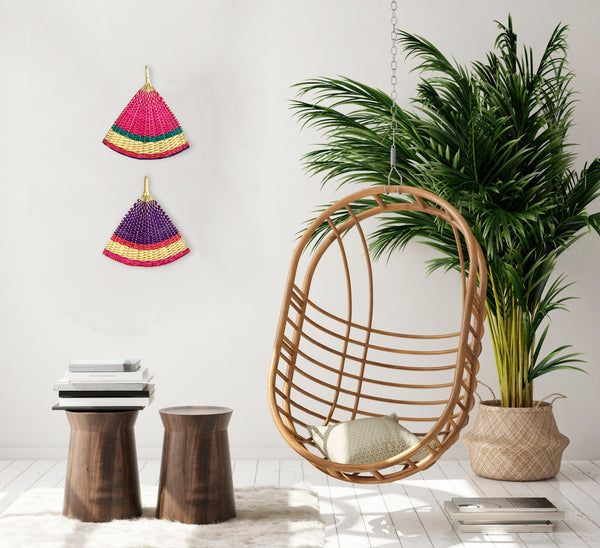 Leque Decorativo Mexicano Meia Lua P