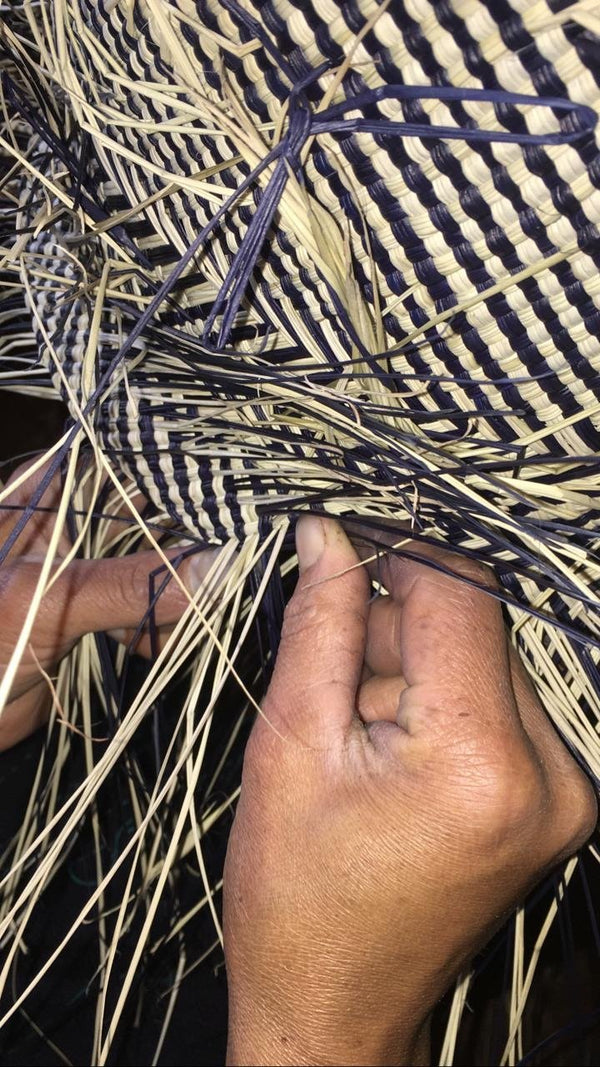 Leque Decorativo Colombiano de Fibra Natural