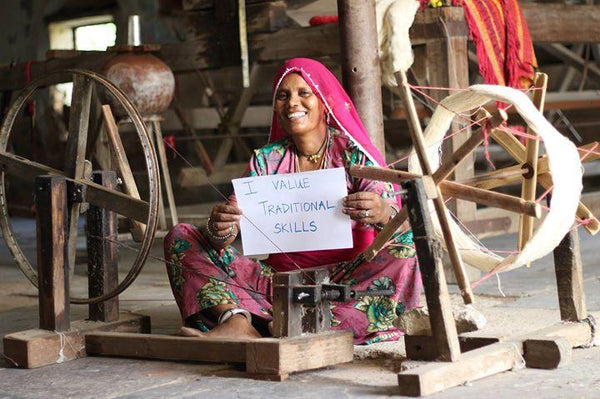 Tecido Indiano Árvore da Vida Preto - M